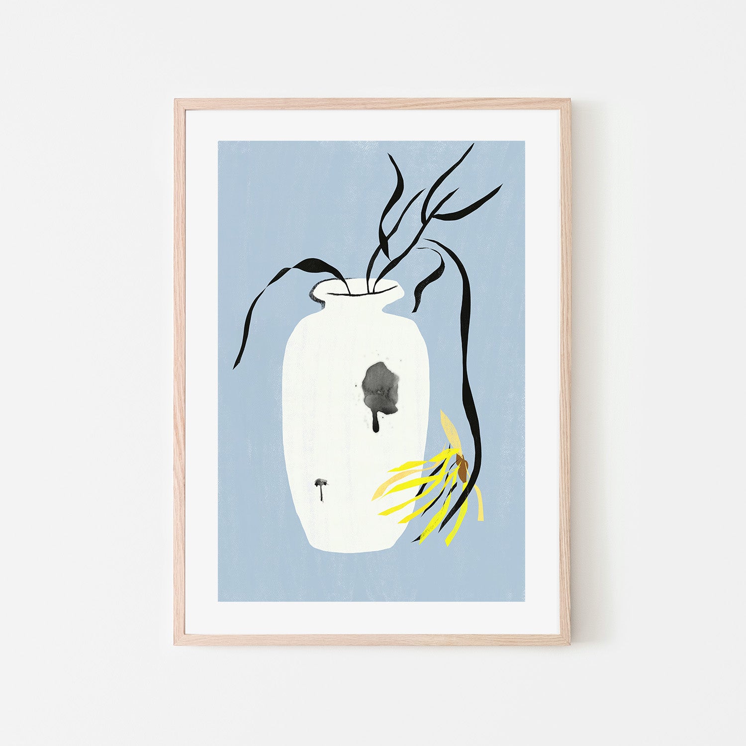 wall-art-print-canvas-poster-framed-Yellow wilt-6