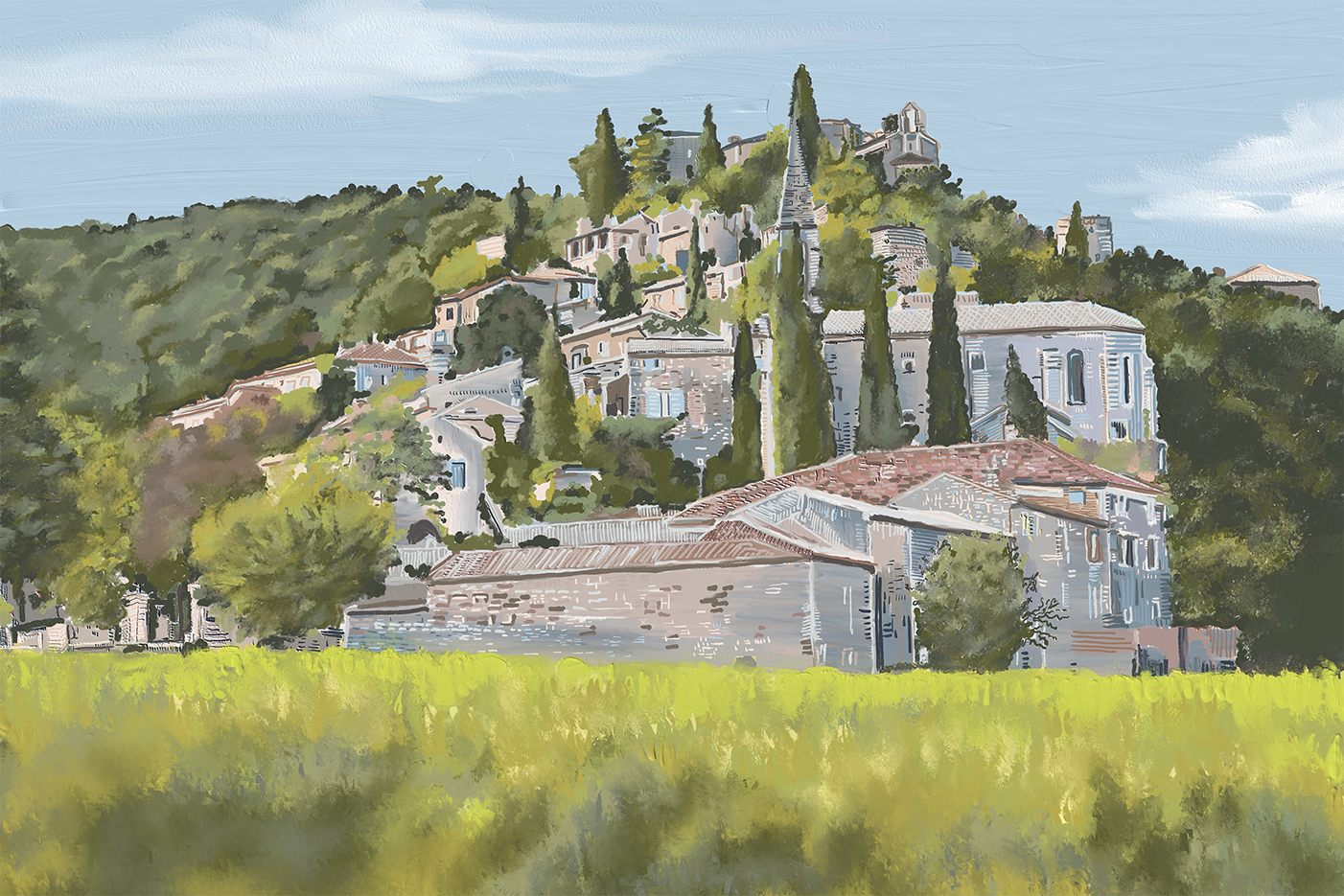wall-art-print-canvas-poster-framed-“Yes”, La Roque-Sur-Cèze’, France, 2024 , By Jenna Alheit-1