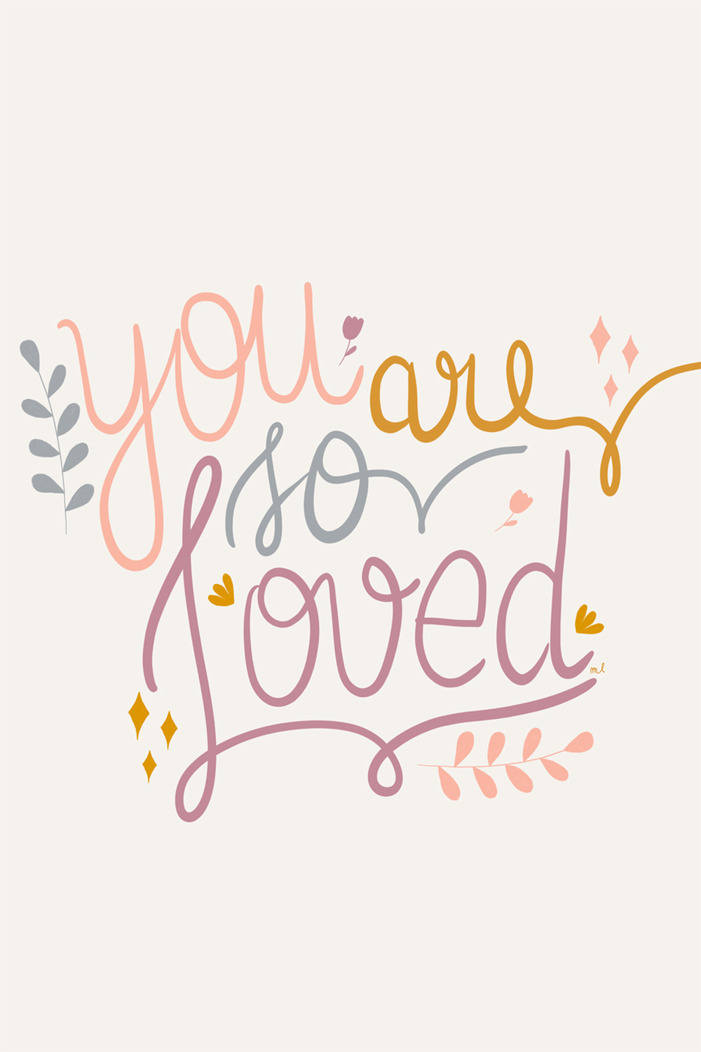 wall-art-print-canvas-poster-framed-You Are So Loved, Style B , By Menina Lisboa-1