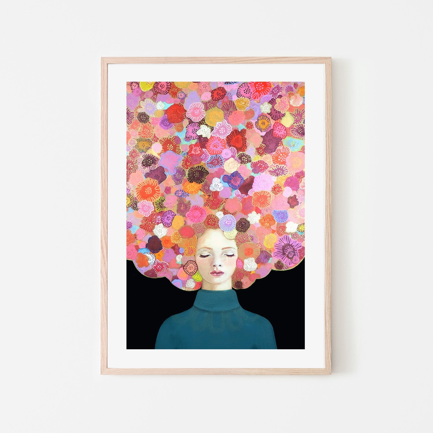 wall-art-print-canvas-poster-framed-You Make Me Flowery , By Sylvie Demers-6
