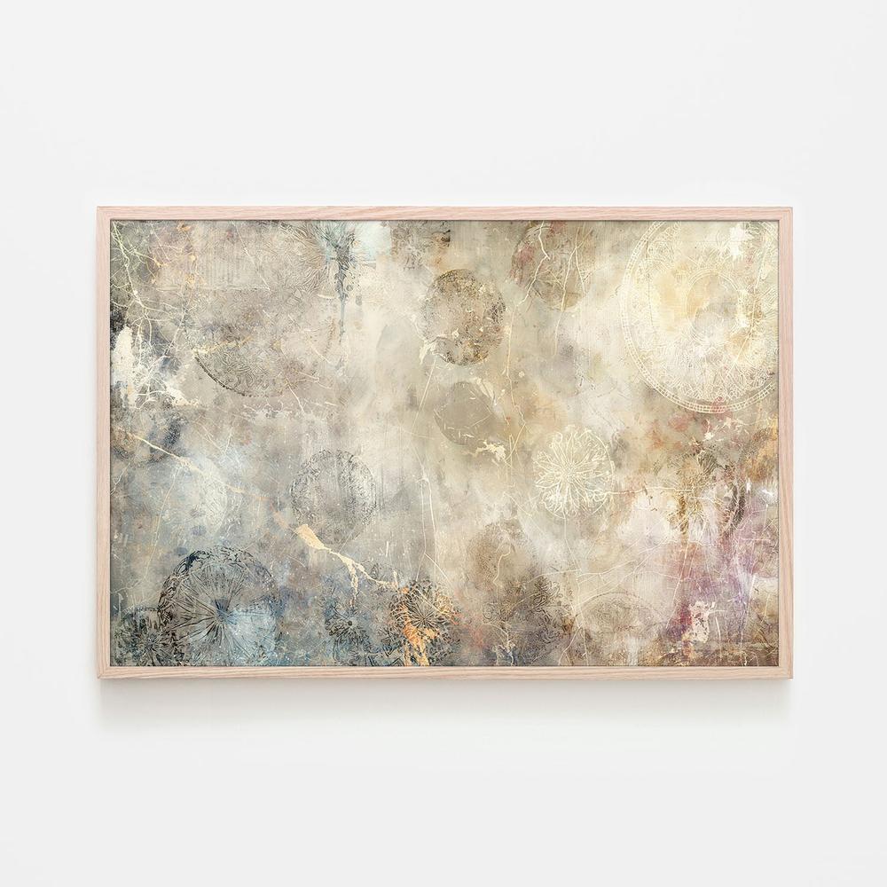 Weathered Organic Circles-by-Rafal Kulik-wall-art-print-canvas-poster-framed-Gioia