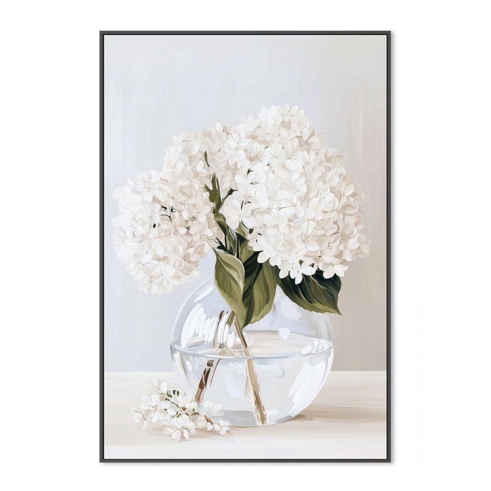 White Hydrangeas Vase-by-Stephanie Jeuffroy-wall-art-print-canvas-poster-framed-Gioia