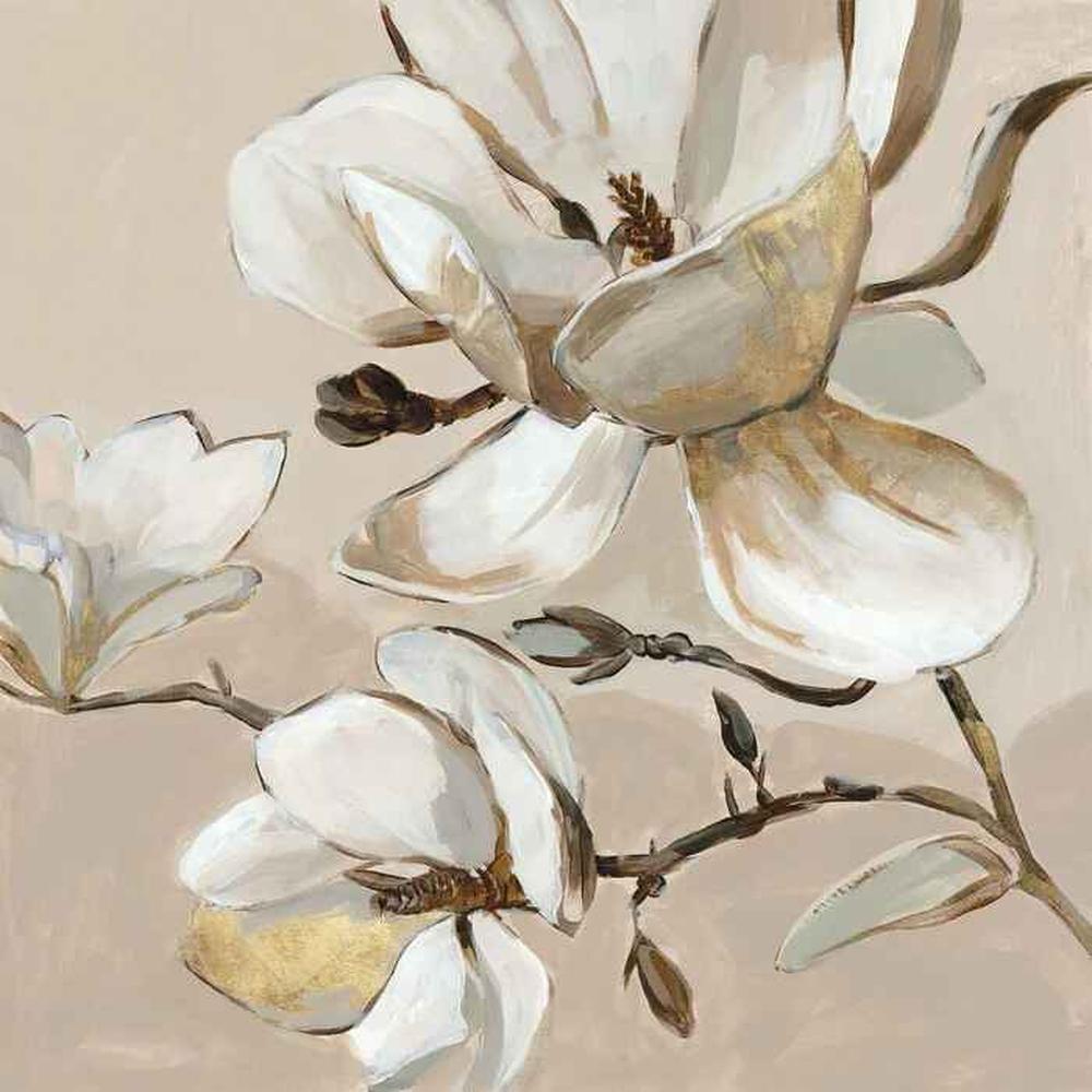 White Magnolia Branch, Style A & B, Set Of 2-by-Jacob Q-wall-art-print-canvas-poster-framed-Gioia