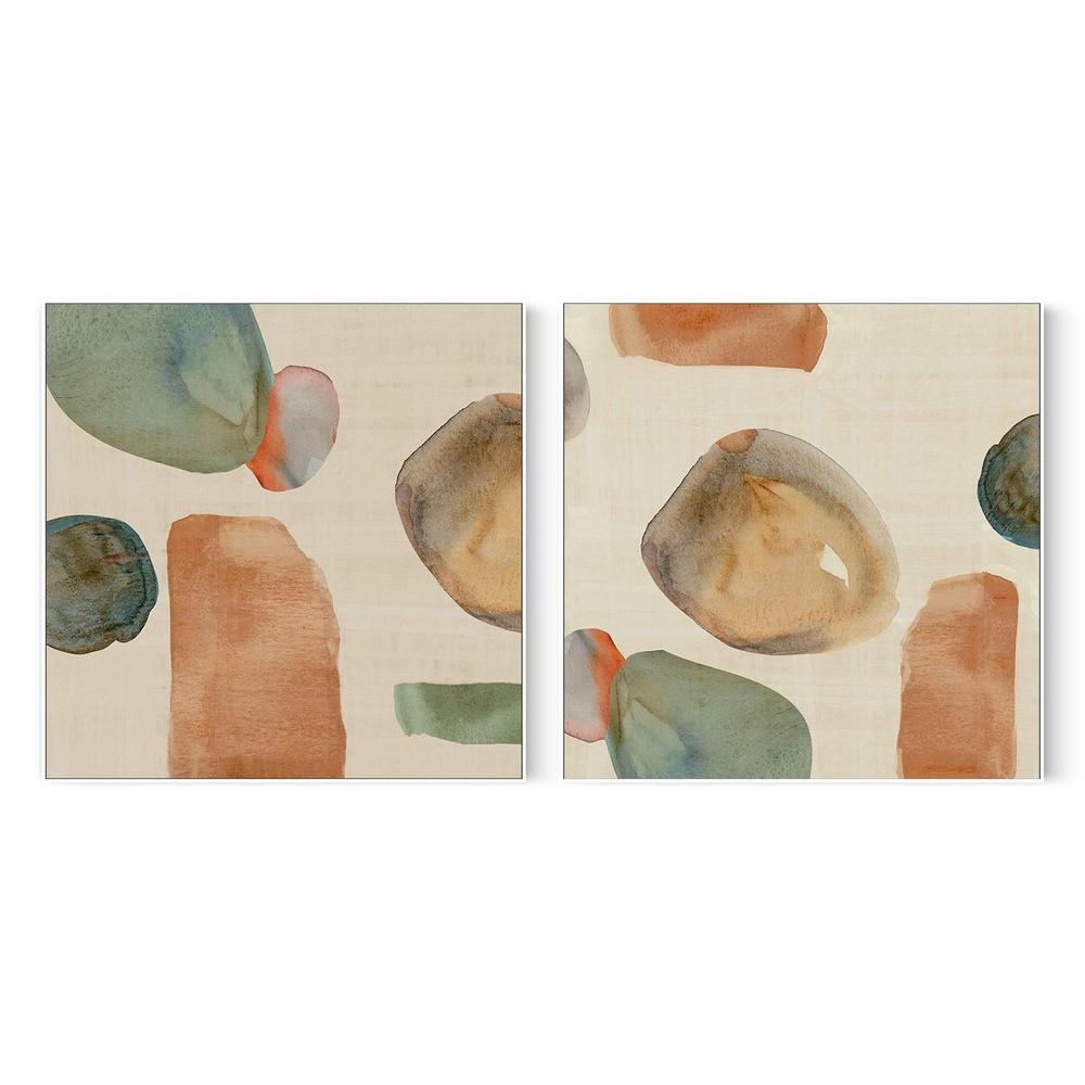 Wicker Terracotta, Style A & B , Set Of 2-by-Jacob Q-wall-art-print-canvas-poster-framed-Gioia