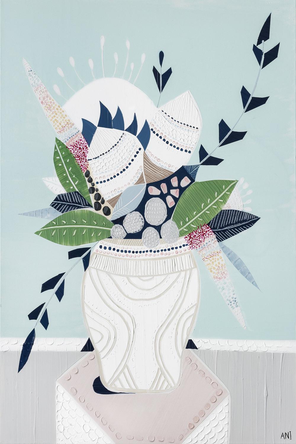 Wild Bankisa Bouquet-by-Ani Ipradjian-wall-art-print-canvas-poster-framed-Gioia