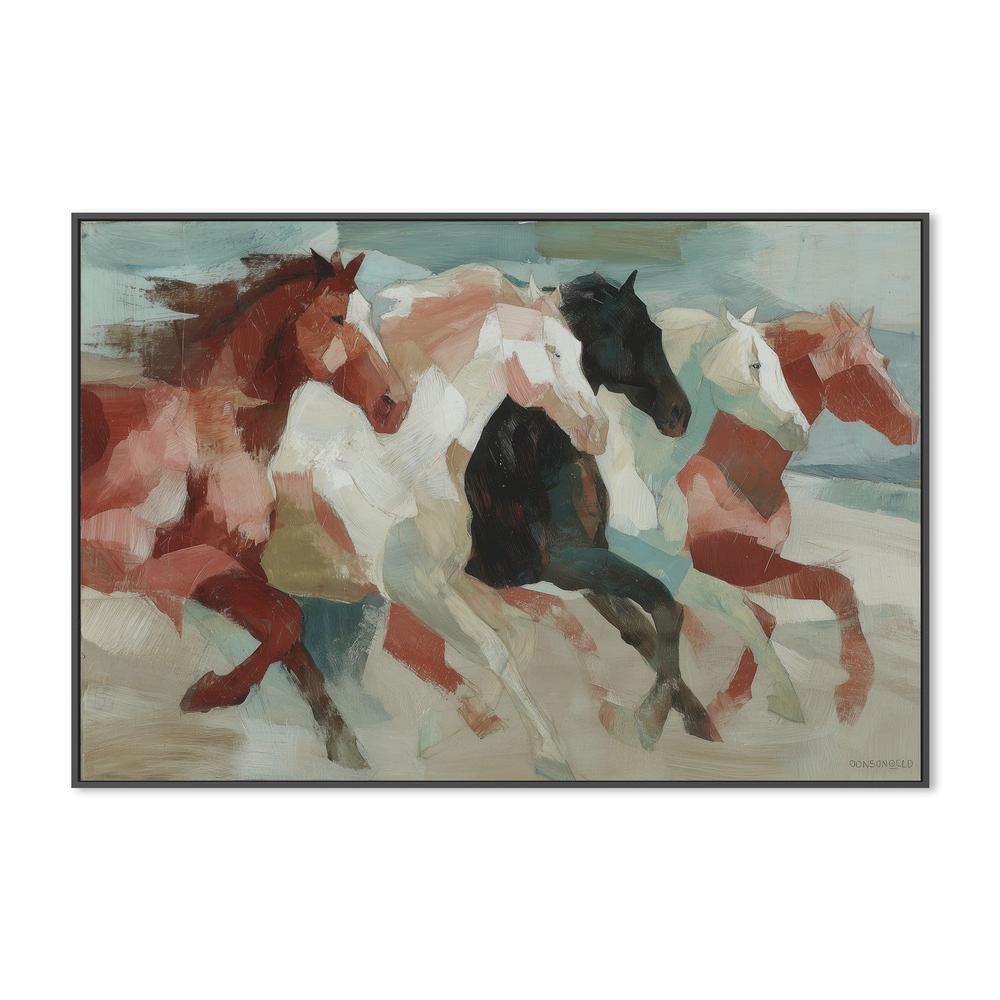 Wild Horses in Motion-by-Chromatic Storm Studio-wall-art-print-canvas-poster-framed-Gioia