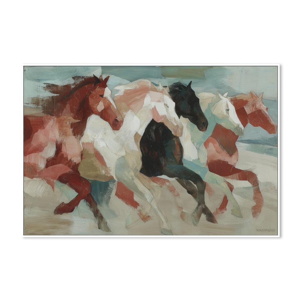Wild Horses in Motion-by-Chromatic Storm Studio-wall-art-print-canvas-poster-framed-Gioia