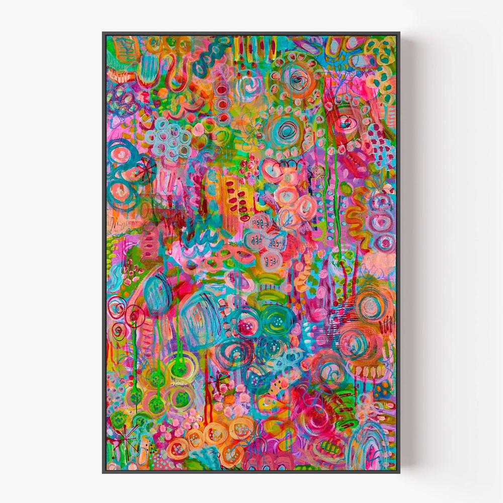 Withaflourish-by-Lindy Farley-wall-art-print-canvas-poster-framed-Gioia
