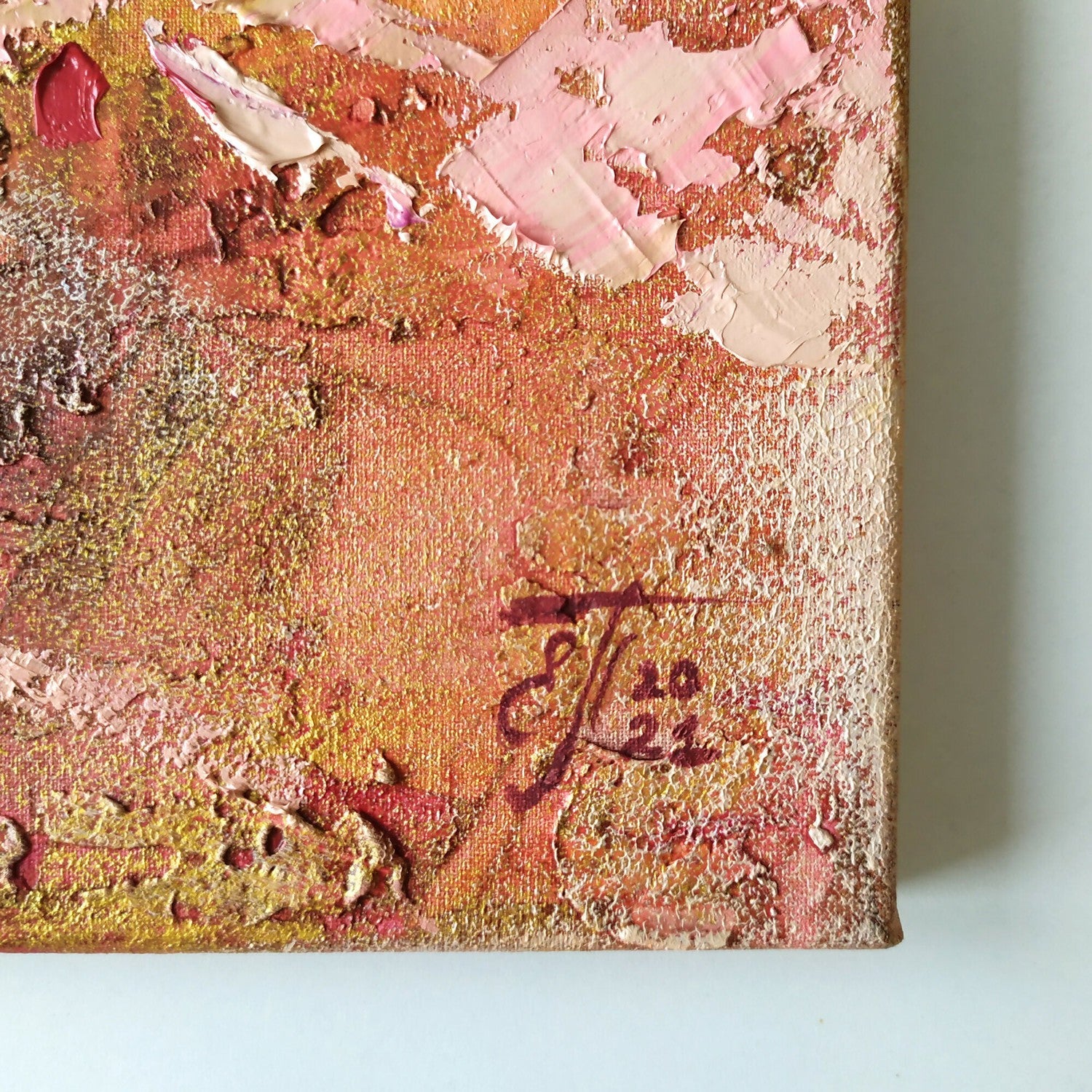 MEMORIES OF WARM AUTUMN, Original Hand-Painted Canvas By Ekaterina Prisich