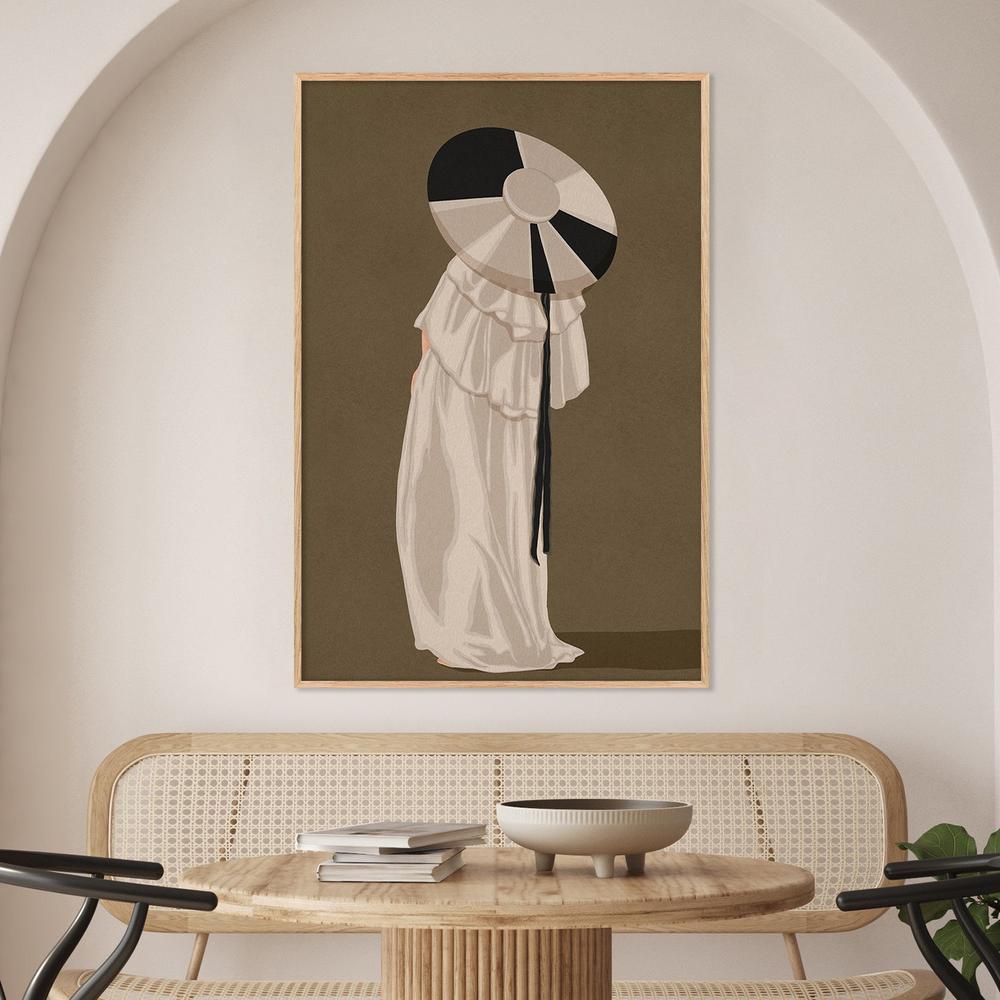 Woman In Elegant Hat-by-Lisa Solomoniuk-wall-art-print-canvas-poster-framed-Gioia