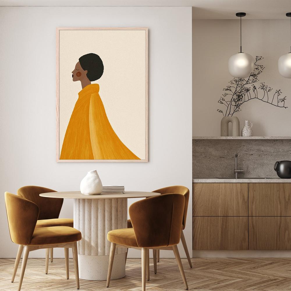 wall-art-print-canvas-poster-framed-Woman In Yellow Cape-8