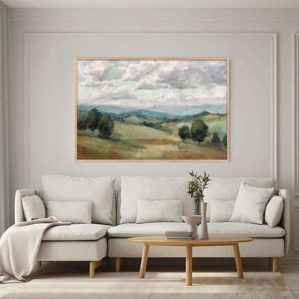 Woven Fields, Style A-by-Nina Blue-wall-art-print-canvas-poster-framed-Gioia