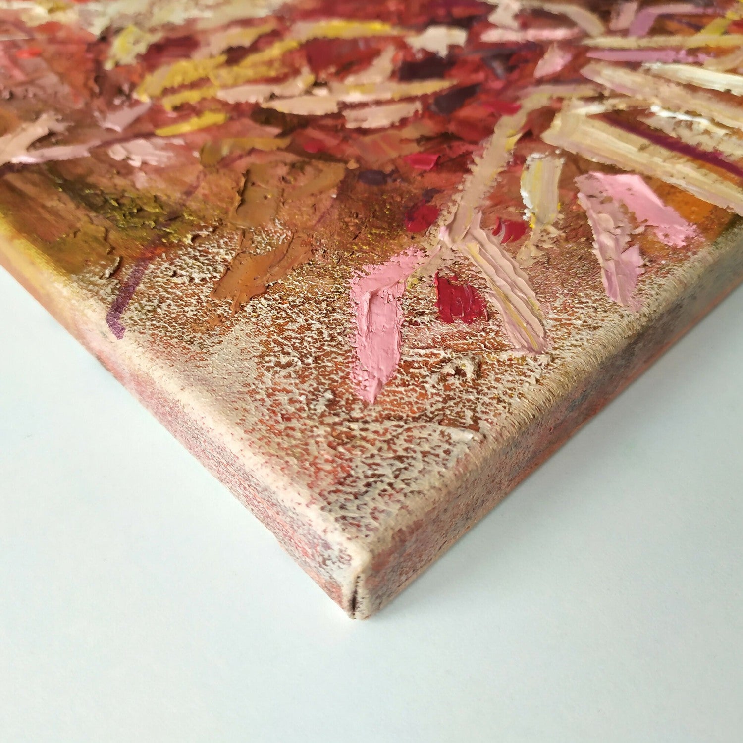 MEMORIES OF WARM AUTUMN, Original Hand-Painted Canvas By Ekaterina Prisich