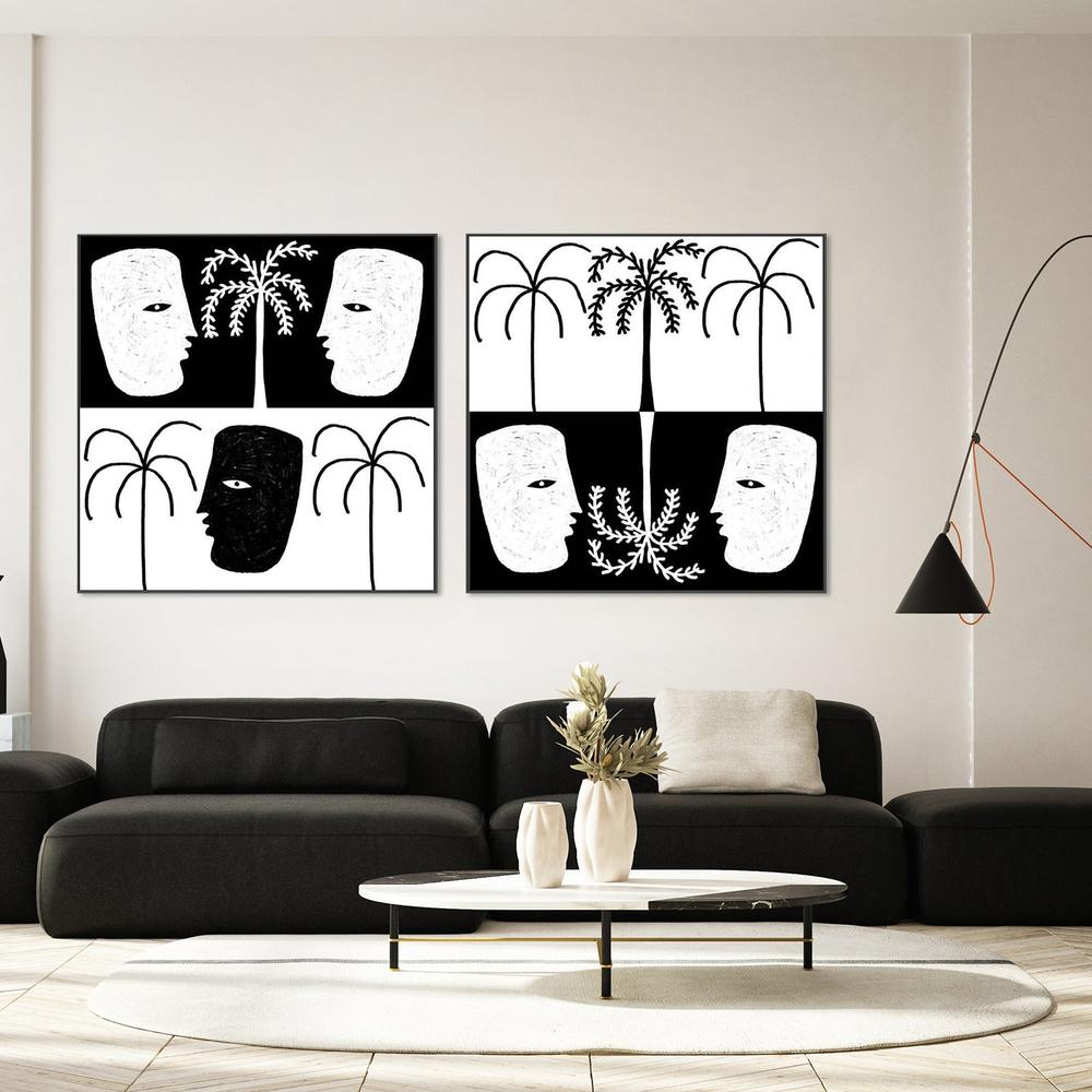 Yearning, Style A & B, Set Of 2-by-Shatha Al Dafai-wall-art-print-canvas-poster-framed-Gioia
