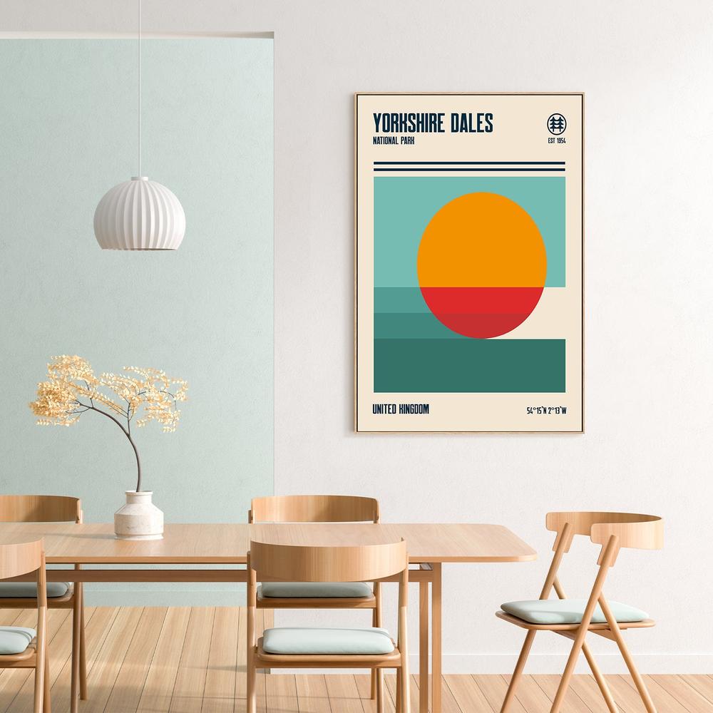 Yorkshire Dales Abstract Sunset-by-Retrodrome-wall-art-print-canvas-poster-framed-Gioia