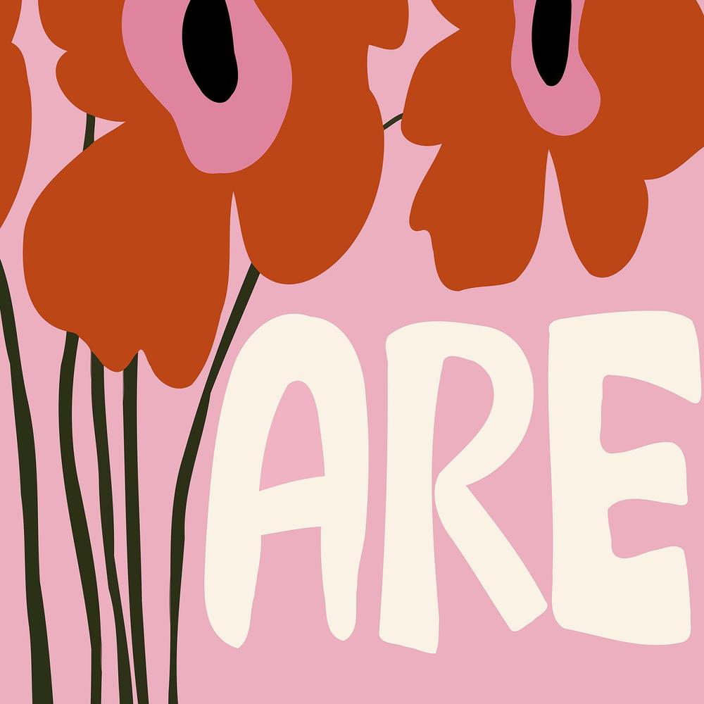 You Are Loved Flowers-by-Miho Art Studio-wall-art-print-canvas-poster-framed-Gioia