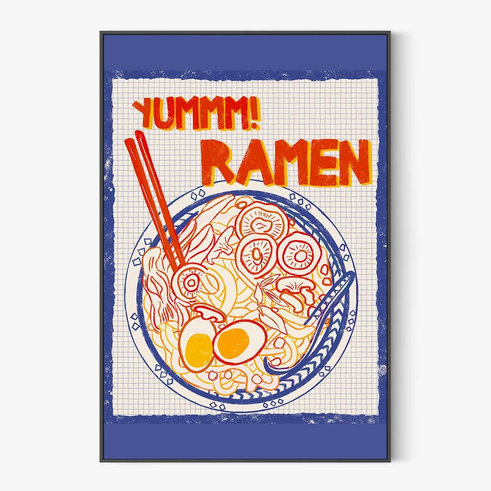 Yummy Ramen Bowl-by-Radhika Modi-wall-art-print-canvas-poster-framed-Gioia