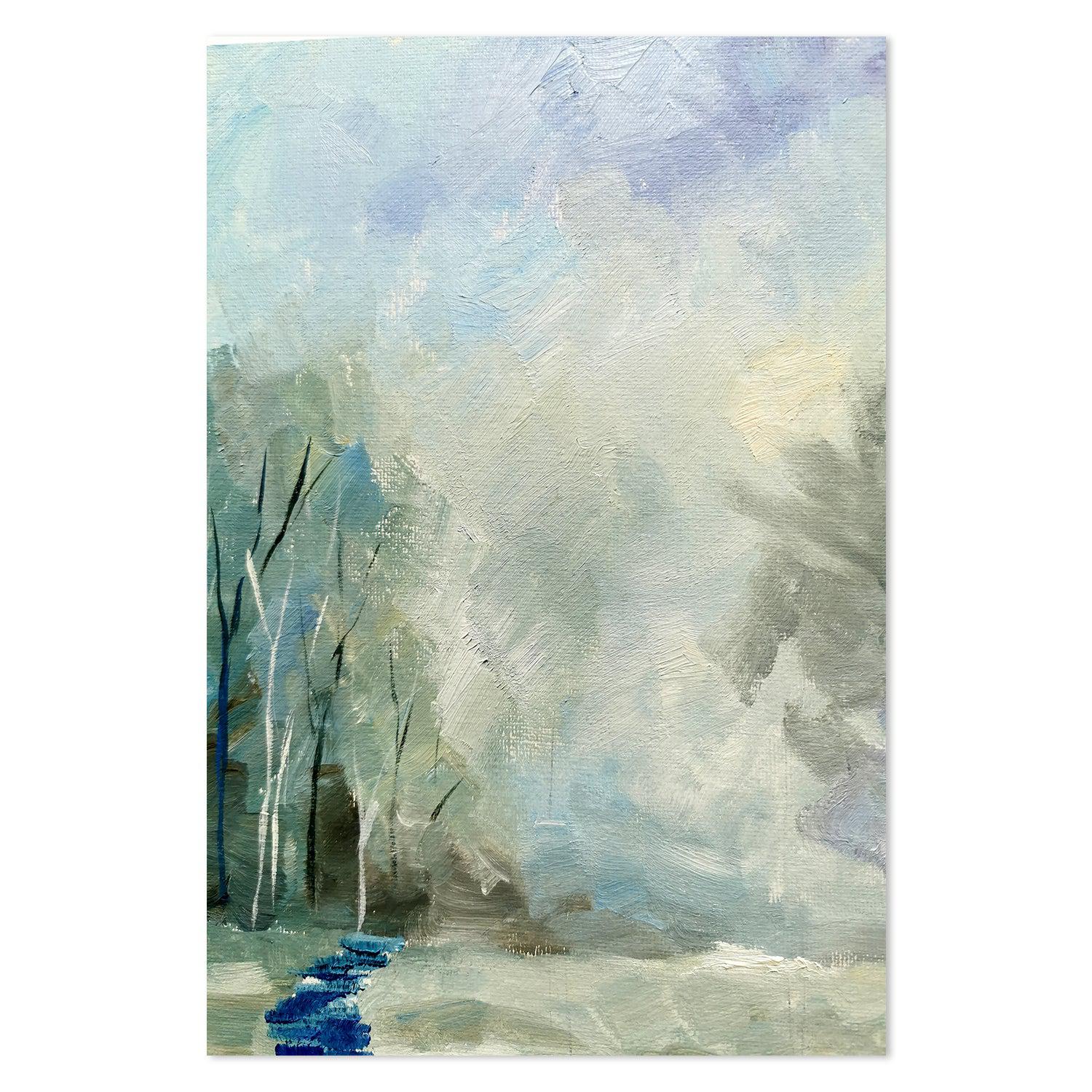 Forest Day , Hand-painted Canvas