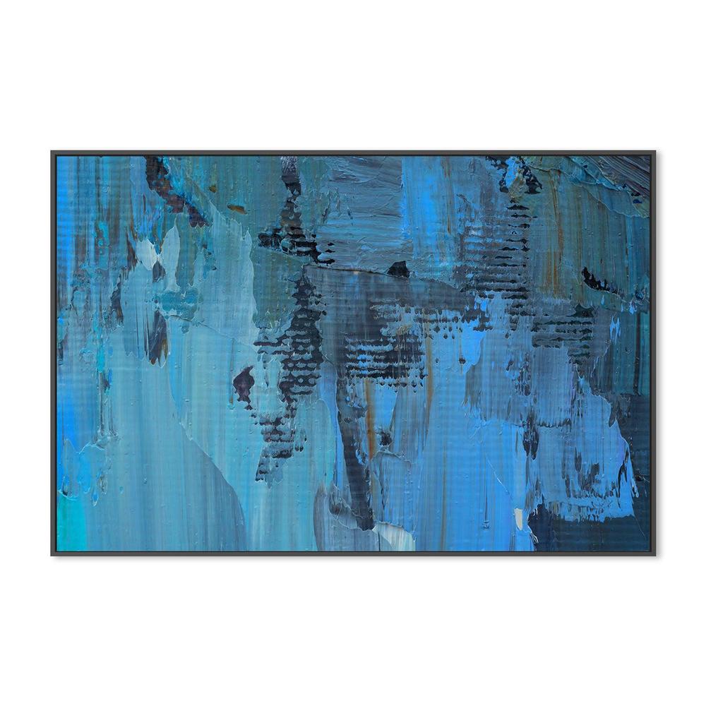 Steel Blue , Hand-painted Canvas
