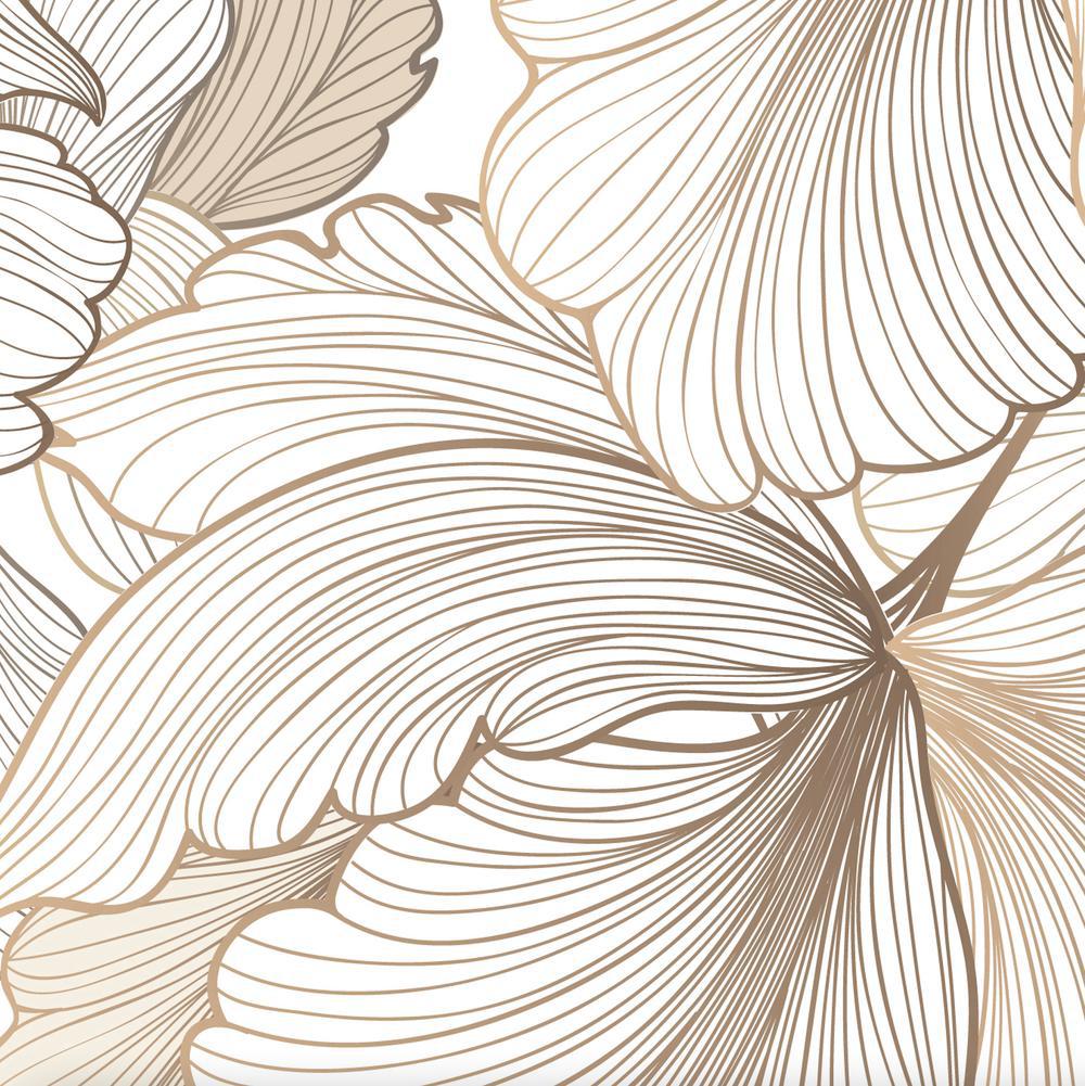 Beige Flowers Wallpaper