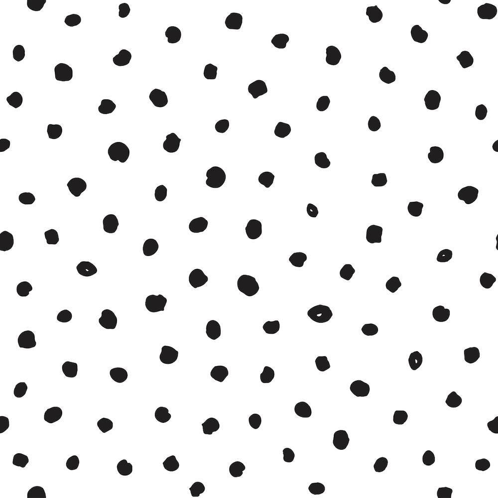 Black and White Polka Dots-wallpaper-eco-friendly-easy-removal-GIOIA-WALL-ART