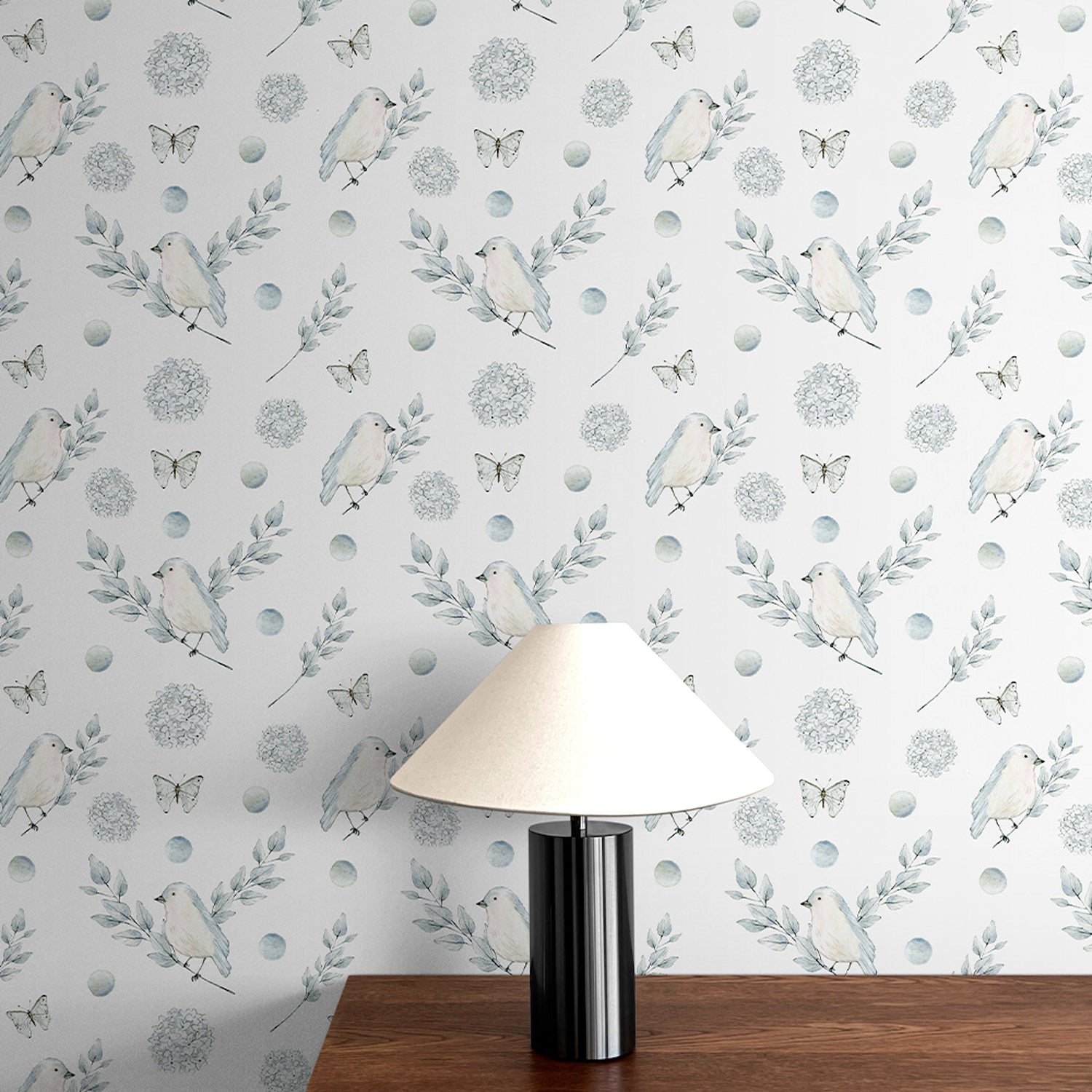 Blue Watercolour Garden