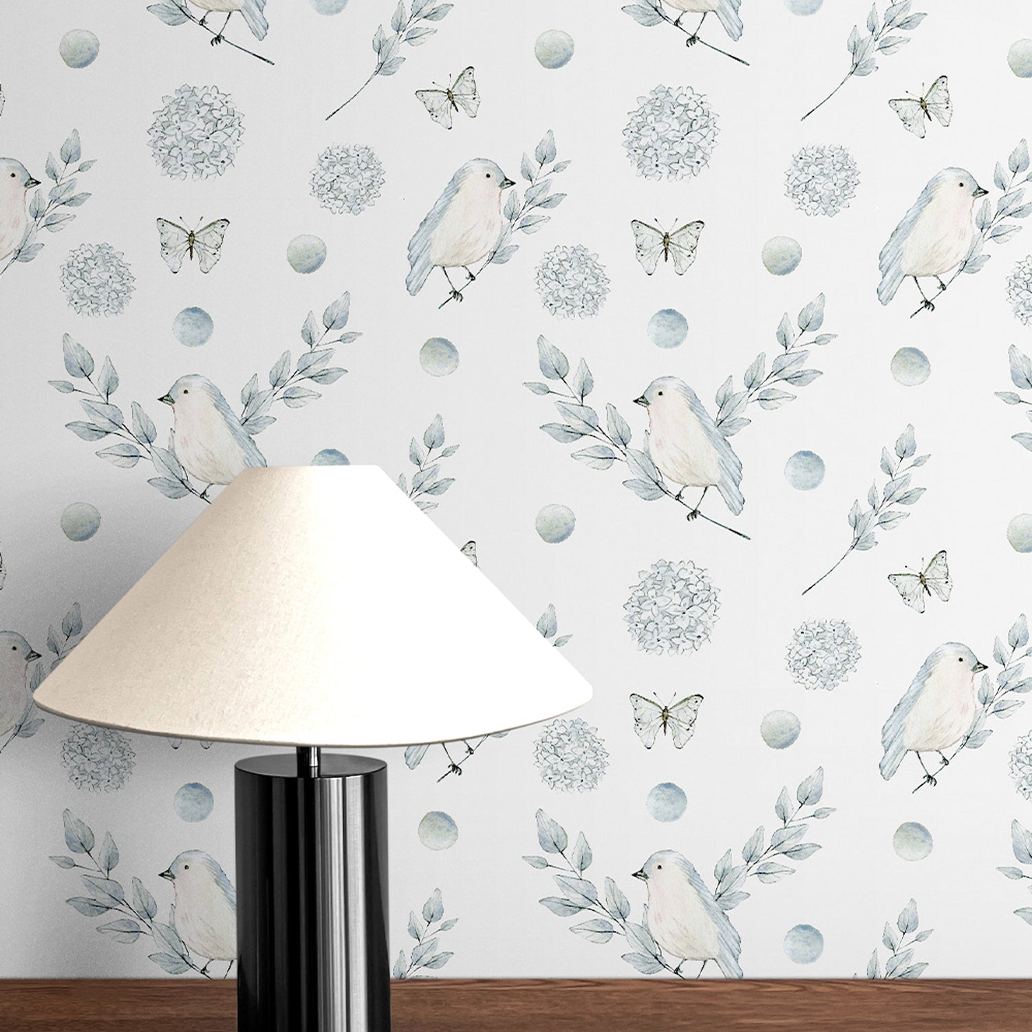 Blue Watercolour Garden