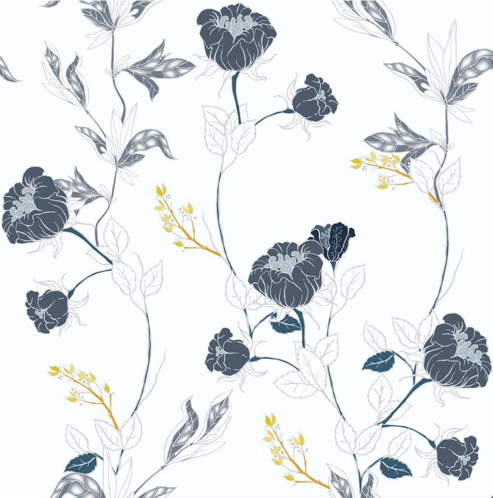 Dawn Blooms-wallpaper-eco-friendly-easy-removal-GIOIA-WALL-ART