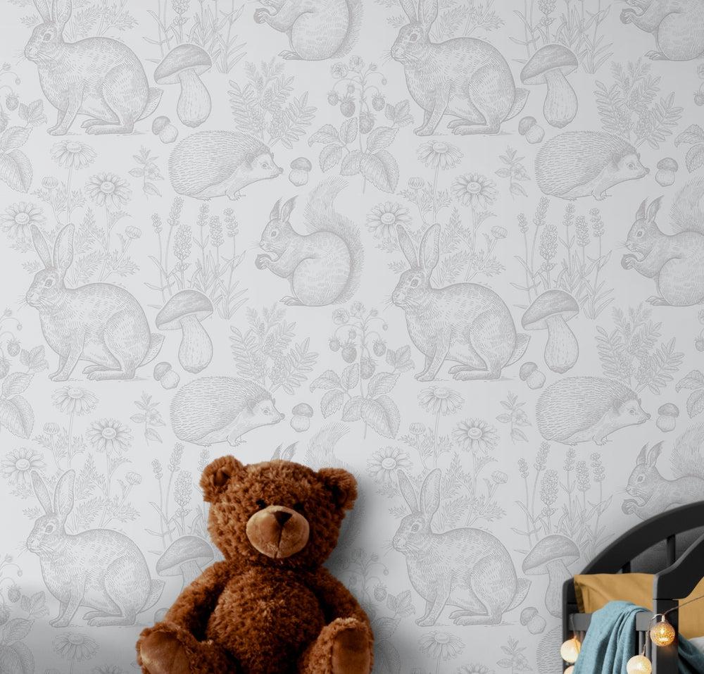 Grey Rabbits Wallpaper