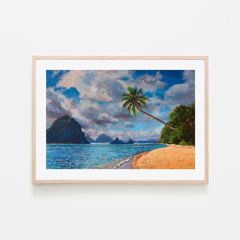 Hawaiian Sky, Style A, Hand-Painted Canvas