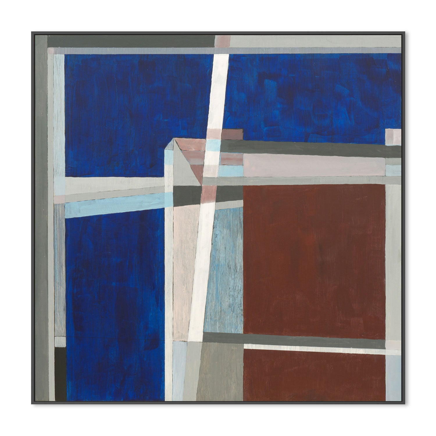 Coloured Angles, Style A, Hand-Painted Canvas