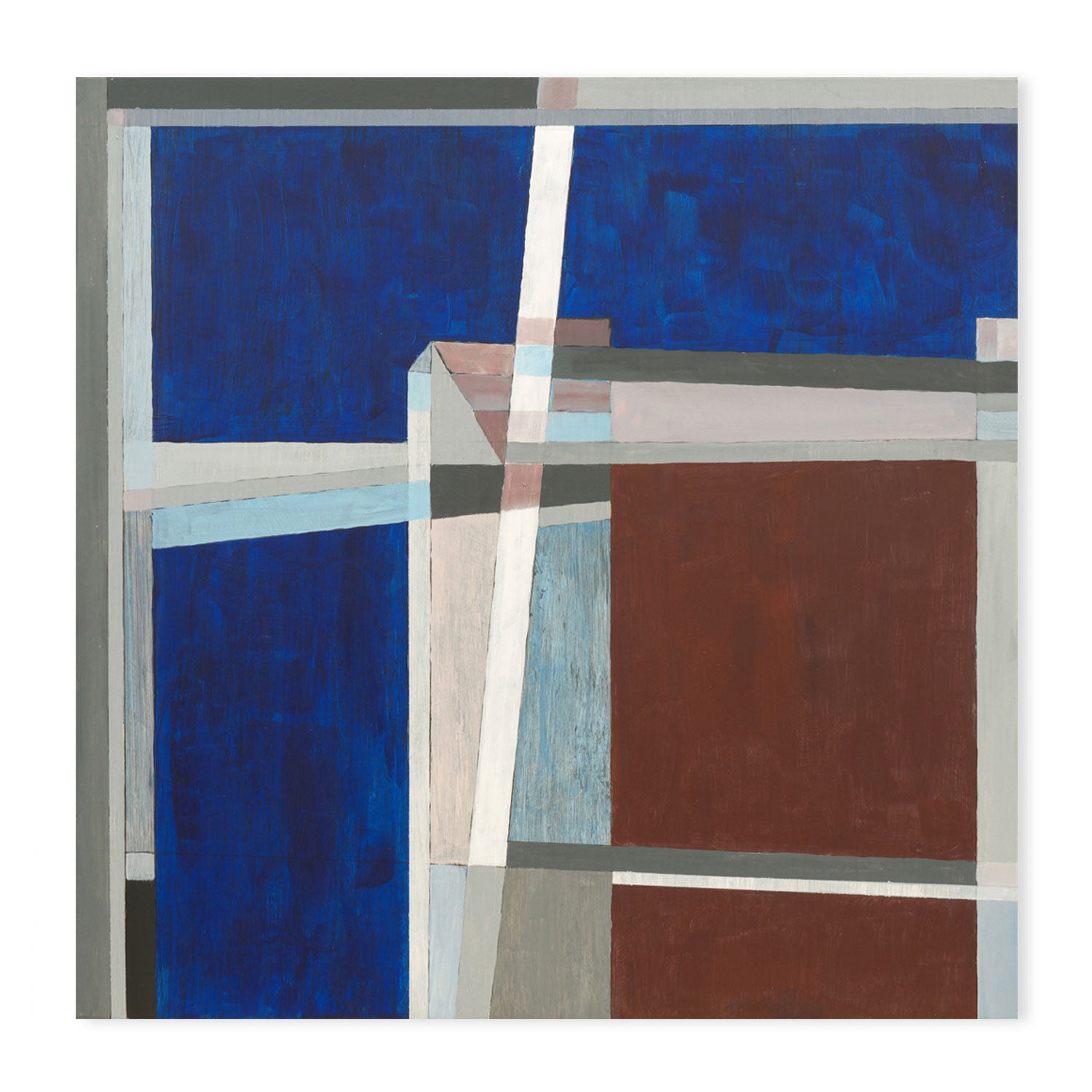 Coloured Angles, Style A, Hand-Painted Canvas