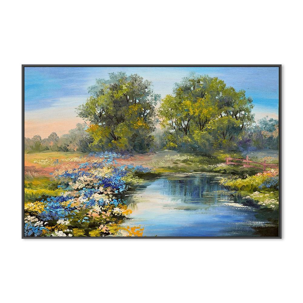 Lakeside Romance, Hand-Painted Canvas