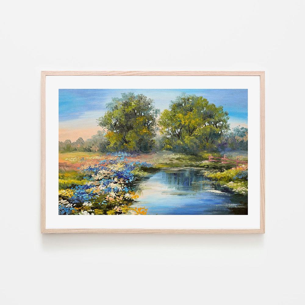 Lakeside Romance, Hand-Painted Canvas