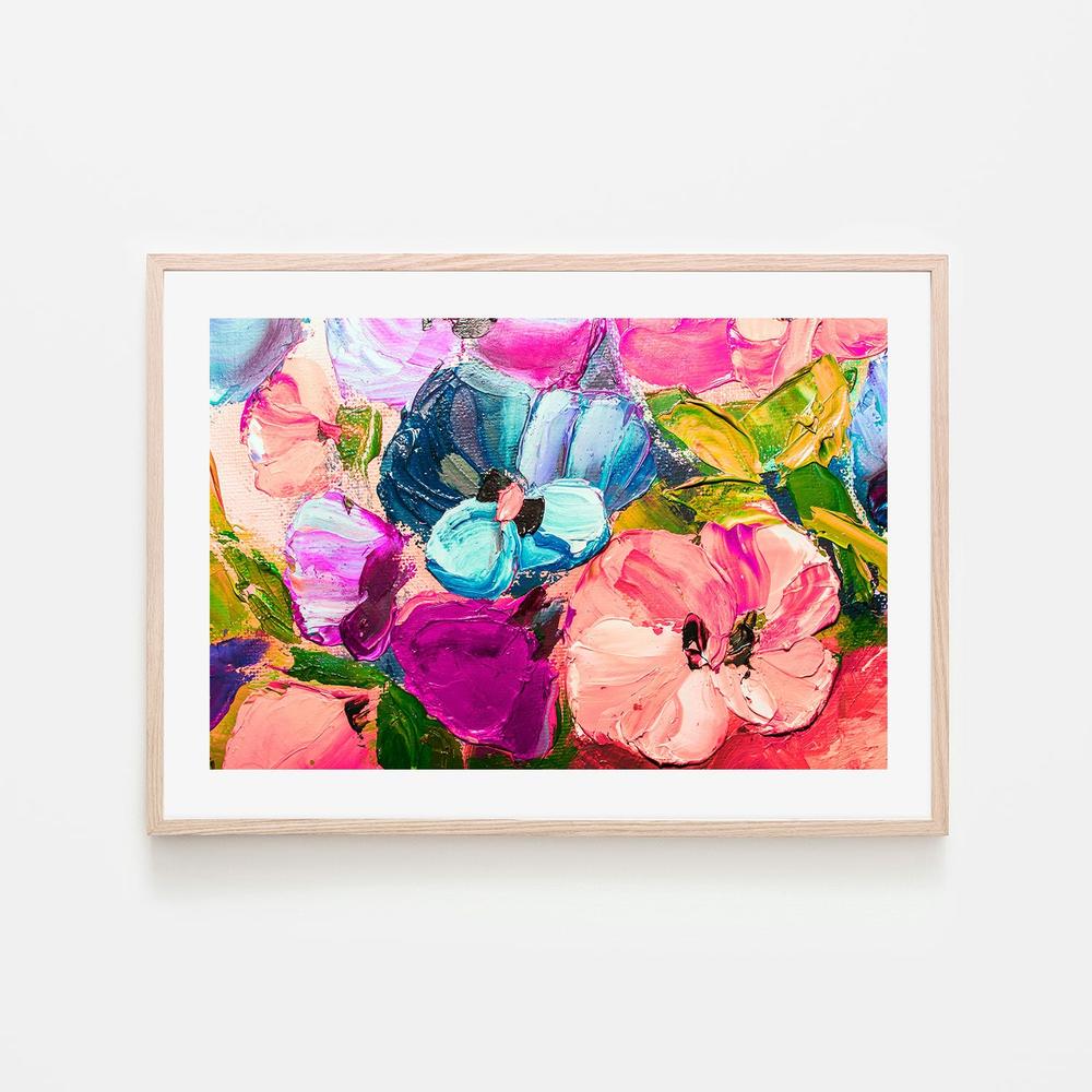 A Floral Assortment, Hand-Painted Canvas