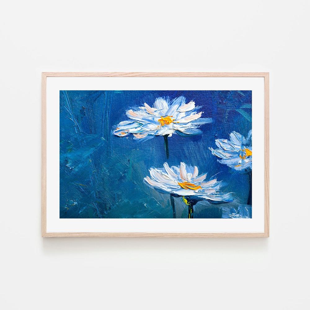 Daisy Waves, Hand-Painted Canvas