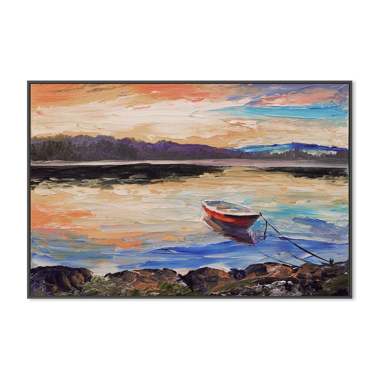 Beyond The Sunset, Hand-Painted Canvas