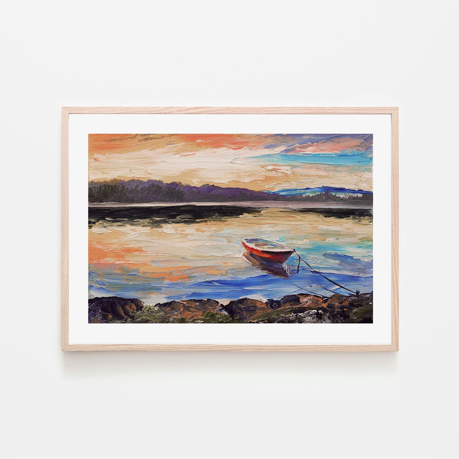 Beyond The Sunset, Hand-Painted Canvas