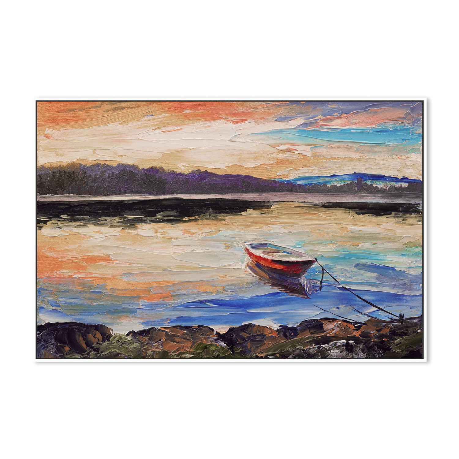Beyond The Sunset, Hand-Painted Canvas
