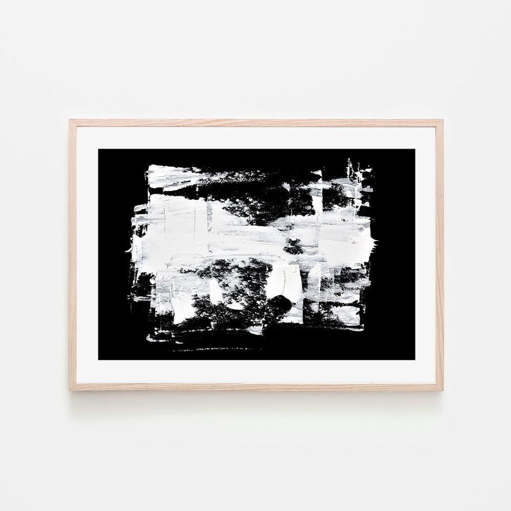 Chiaroscuro, Style B, Hand-Painted Canvas
