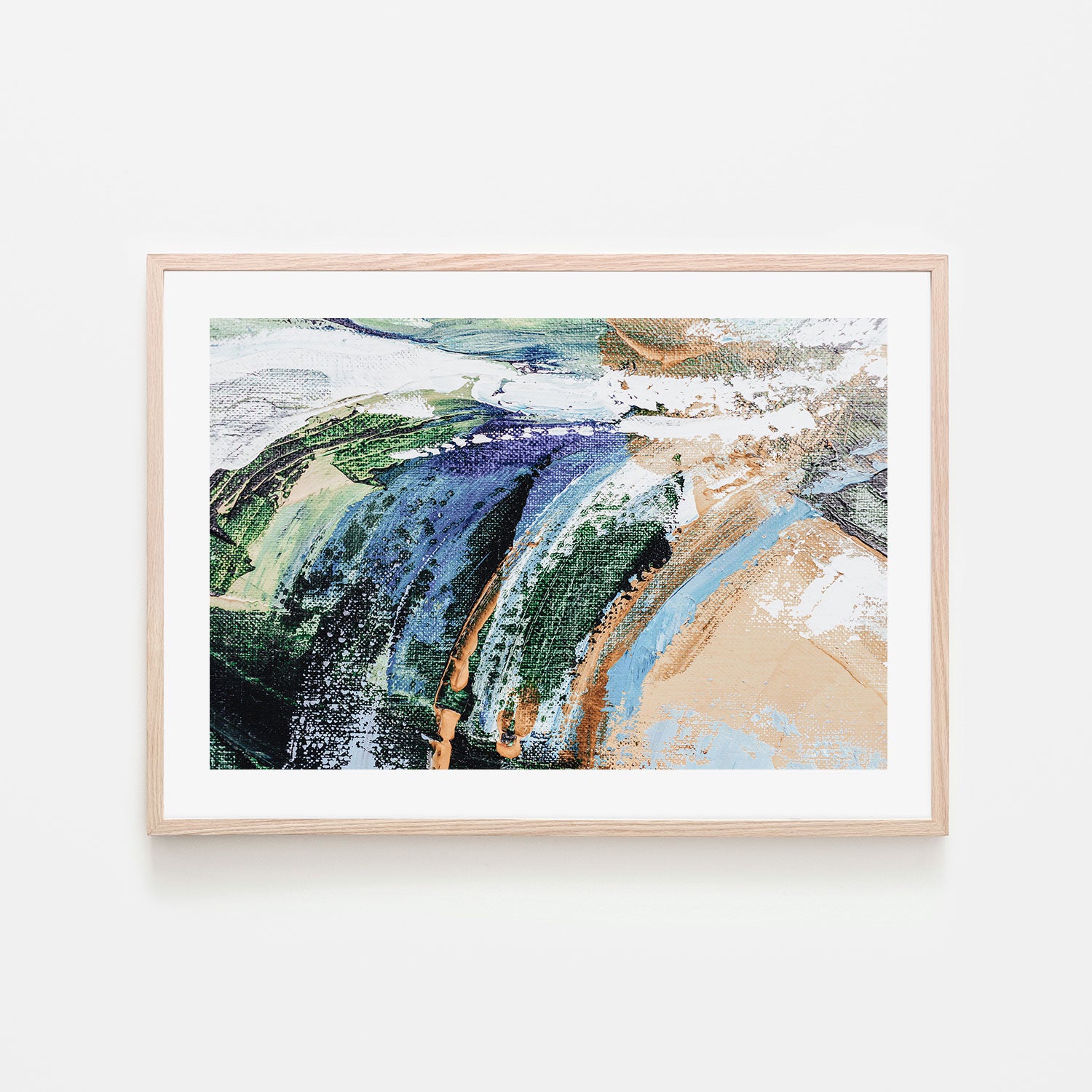 Collision of Colour, Style B, Hand-Painted Canvas