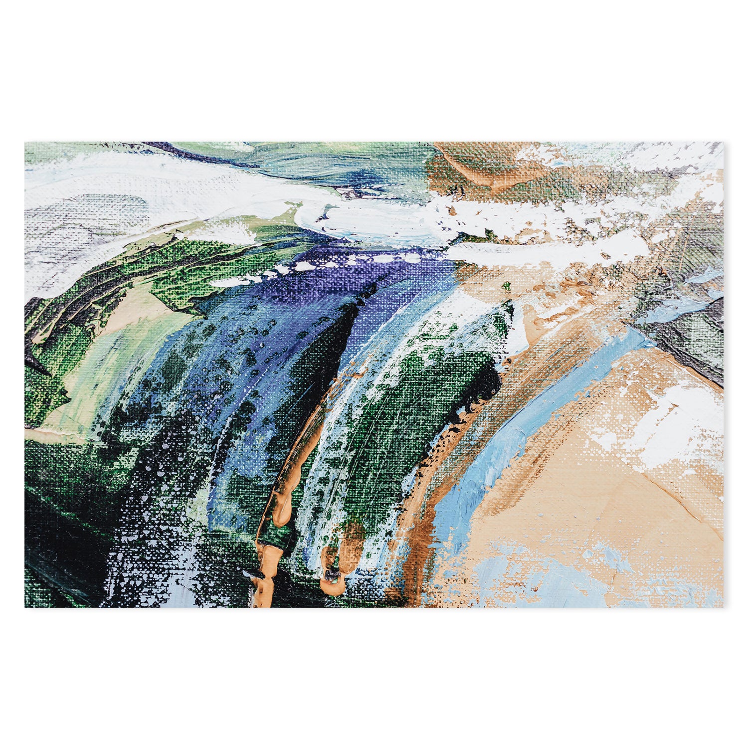 Collision of Colour, Style B, Hand-Painted Canvas