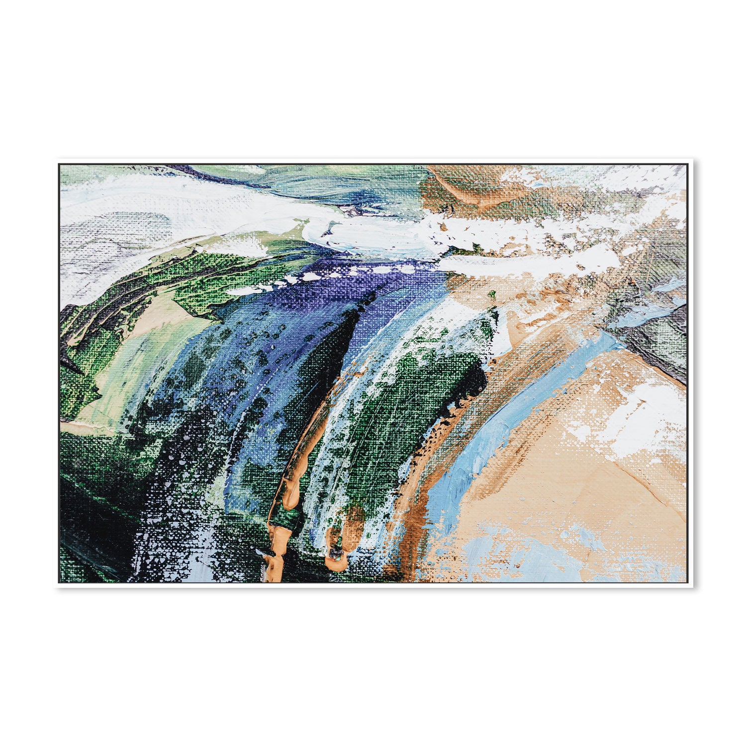 Collision of Colour, Style B, Hand-Painted Canvas