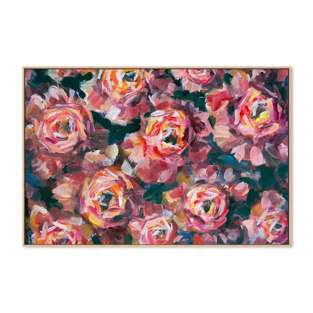 A Field of Roses, Style A, Hand-Painted Canvas