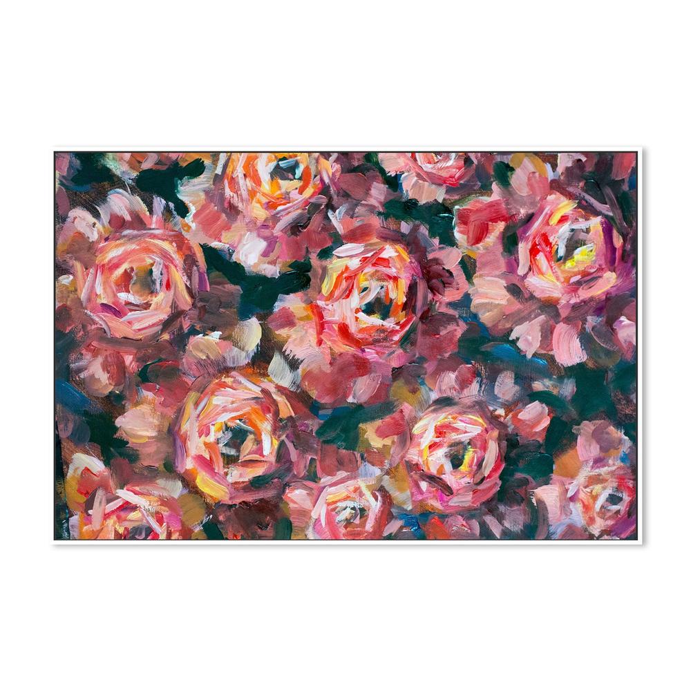 A Field of Roses, Style A, Hand-Painted Canvas