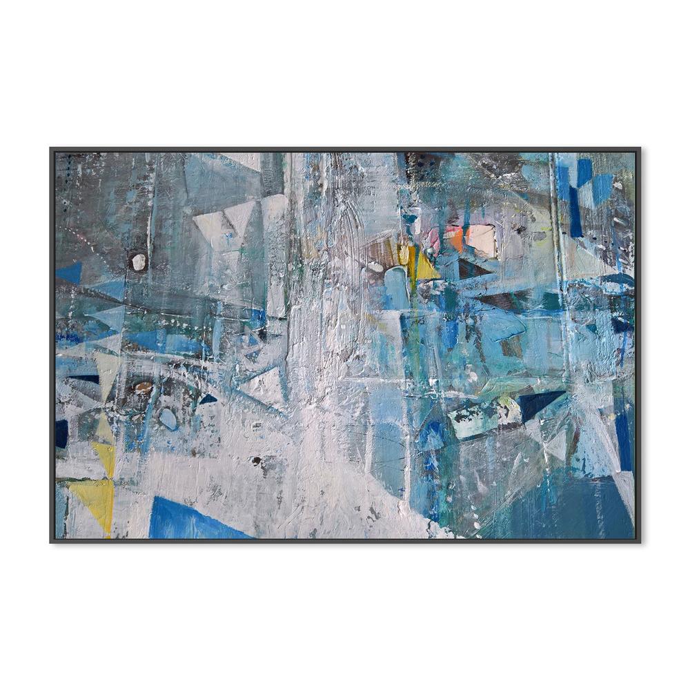 Geometric Eccentricity, Style B, Hand-Painted Canvas