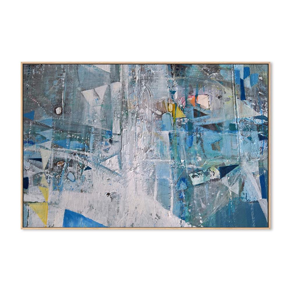 Geometric Eccentricity, Style B, Hand-Painted Canvas