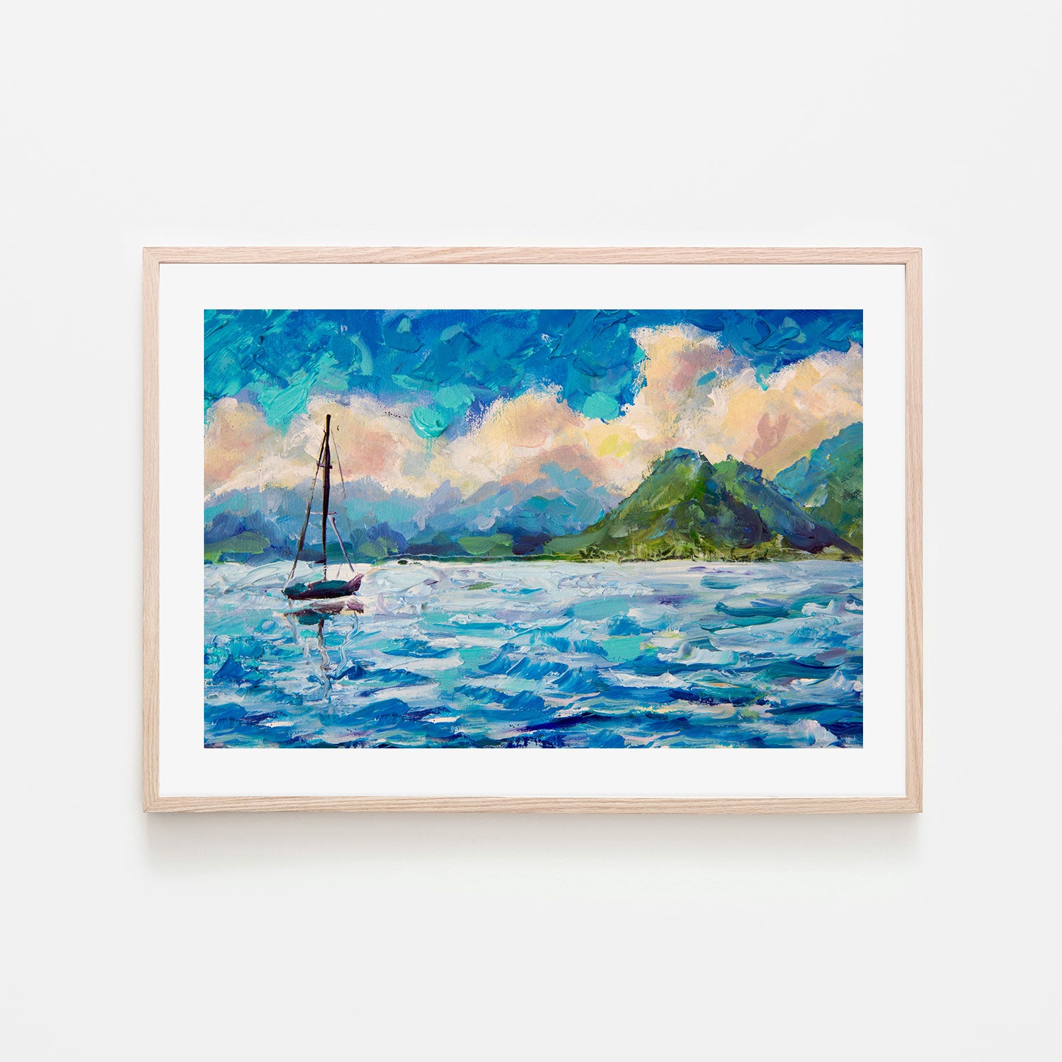 Sail Away With Me, Hand-Painted Canvas