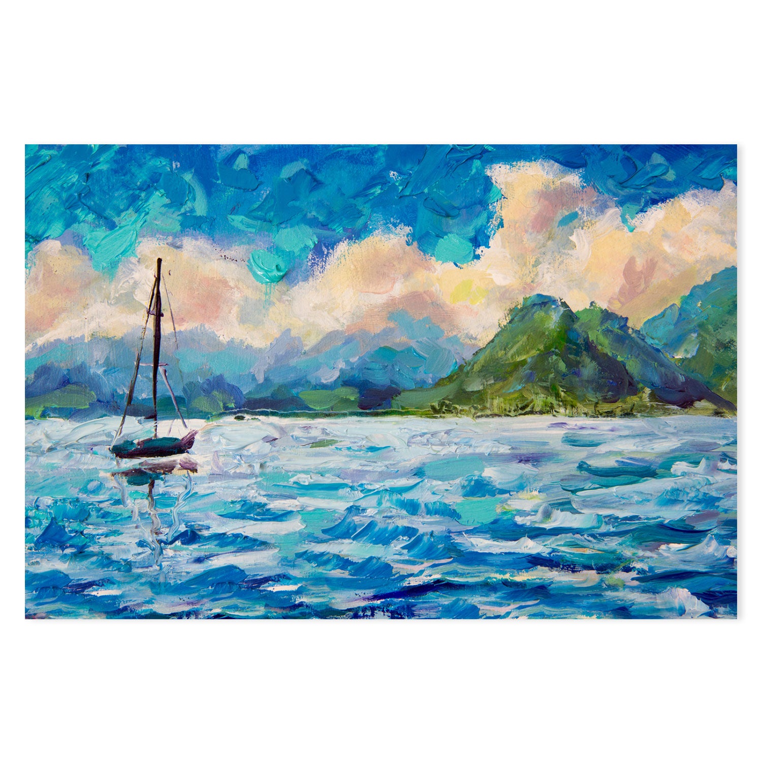 Sail Away With Me, Hand-Painted Canvas