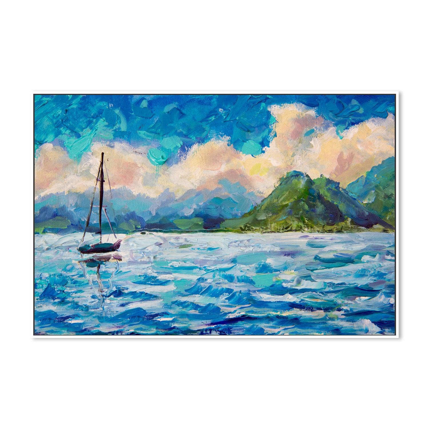 Sail Away With Me, Hand-Painted Canvas